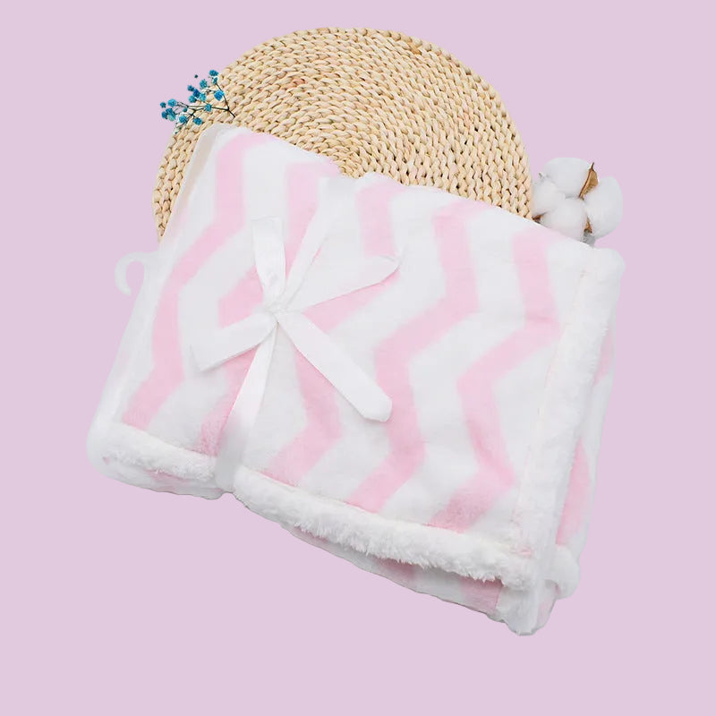 belle couverture bebe rose