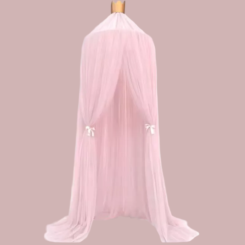 joli ciel de lit bébé rose
