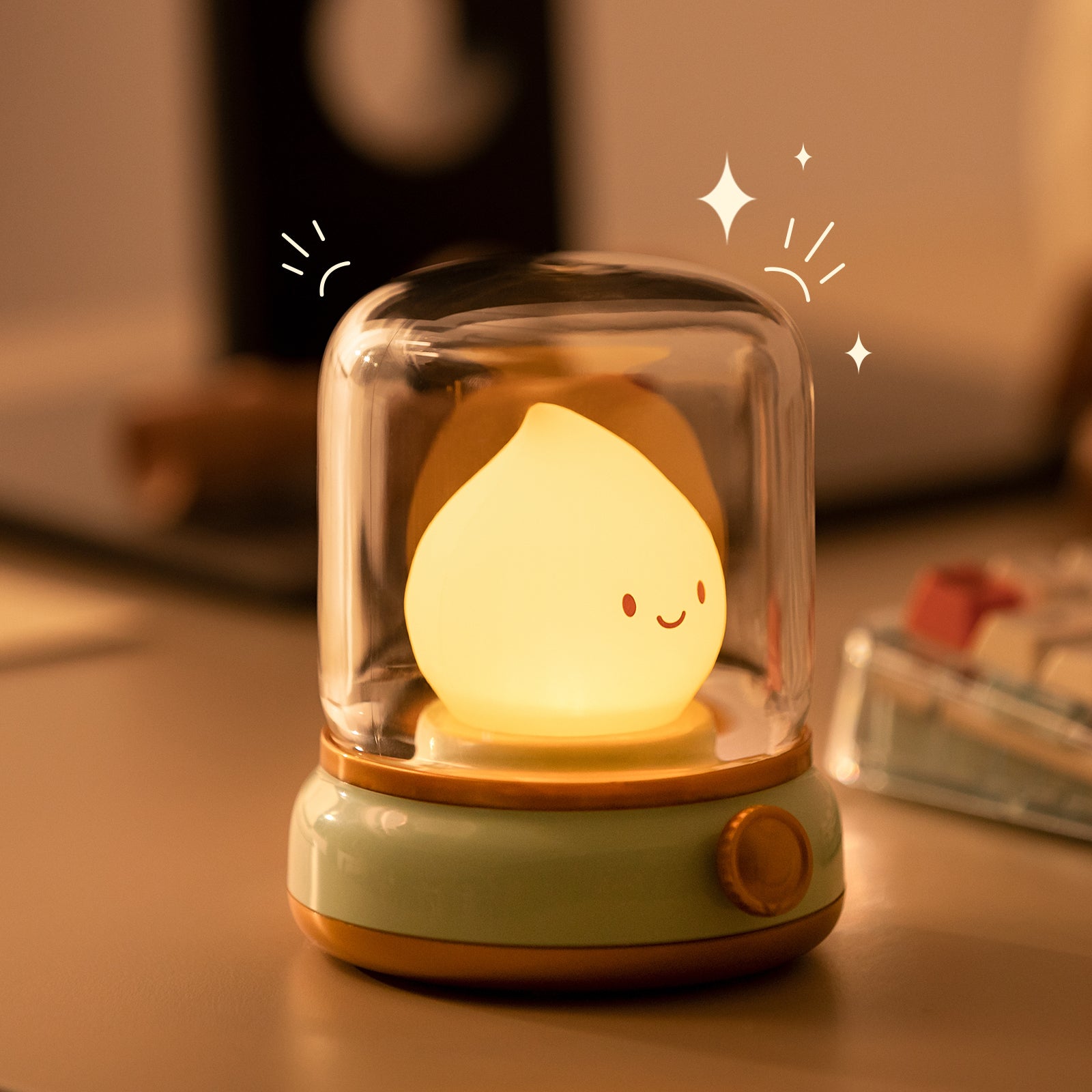 adorable veilleuse enfant lumiere jaune clair
