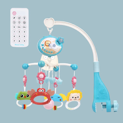 agréable mobile musicale bebe bleu télécommandé