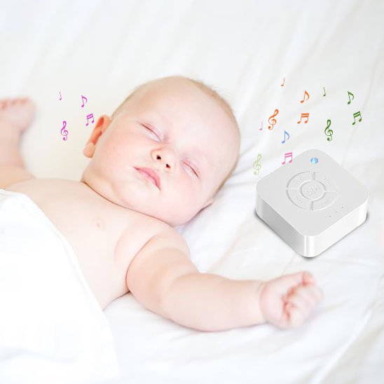 beau bébé endormi avec veilleuse bruit blanc