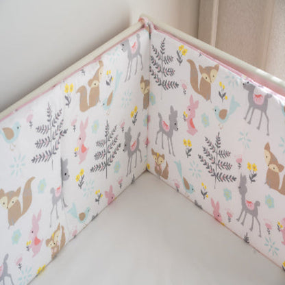 beau motif animaux tour de lit bébé