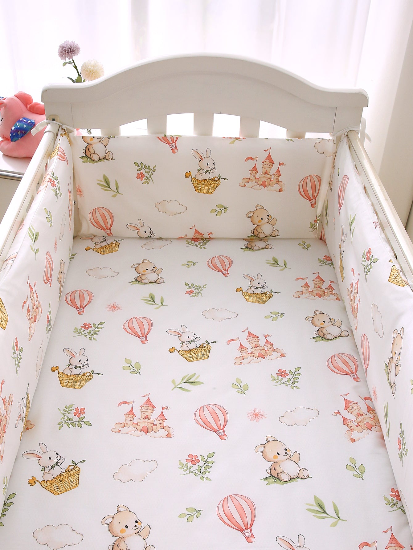 beau tour de lit pour bebe safari