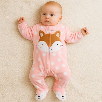 bebe allonge joli pyjama rose