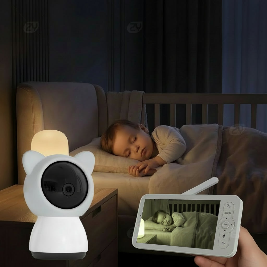 bébé dort filmé par camera bébé