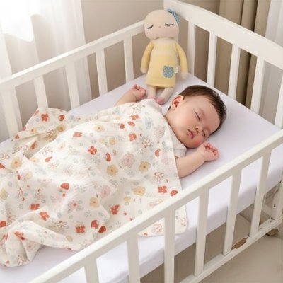 bébé endormi avec couverture bebe