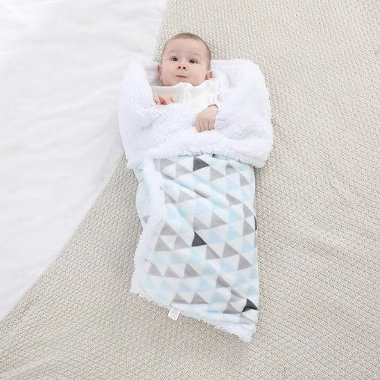 bebe enveloppe couverture bebe bleue