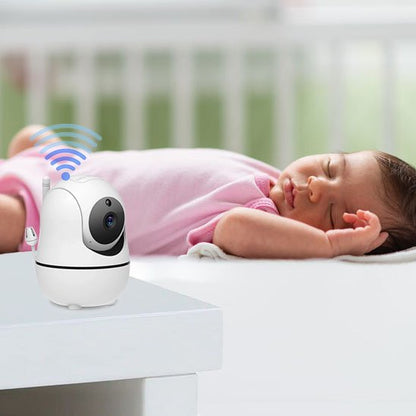 bébé fille endormie avec camera surveillance bebe