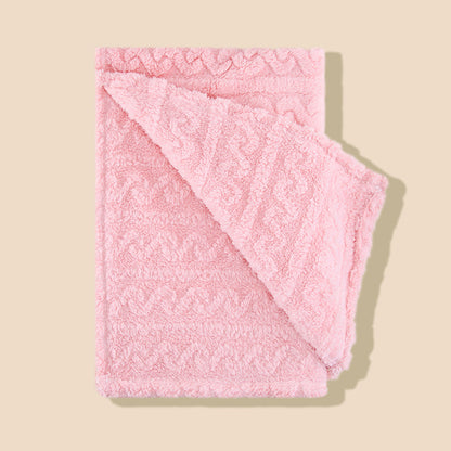 belle couverture bebe rose tendre