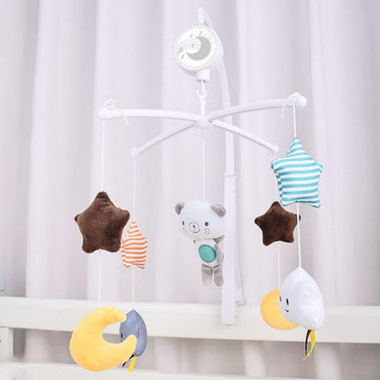 belles figurines ours étoile lune mobile musical bébé