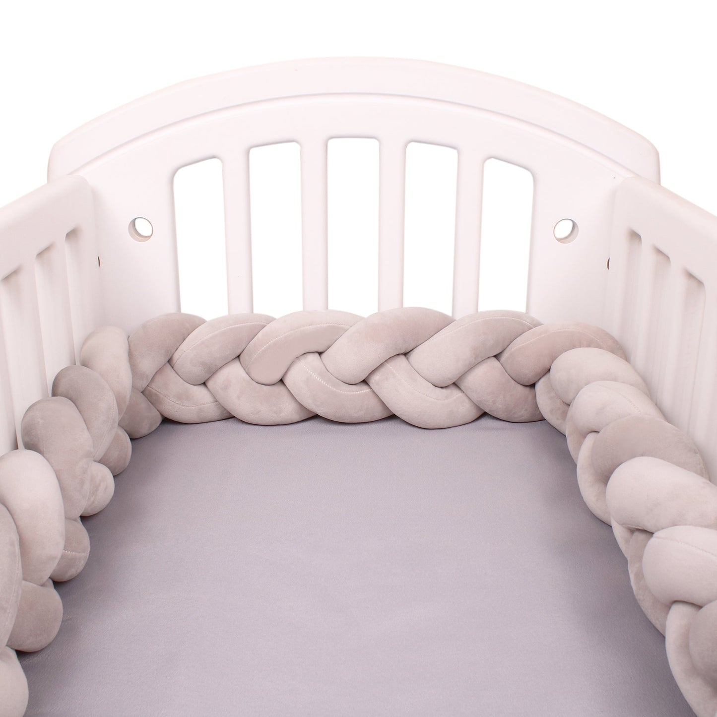 chic tresse de lit bebe grise