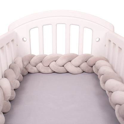 chic tresse de lit bebe grise