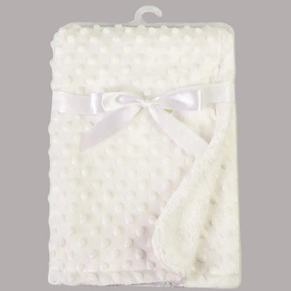 couverture bebe blanc ivoire