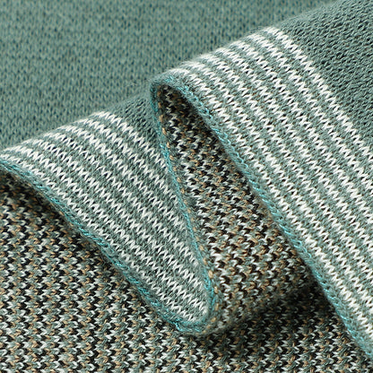 couverture bébé coton verte