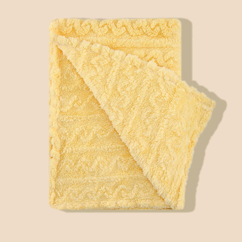 couverture bebe jaune