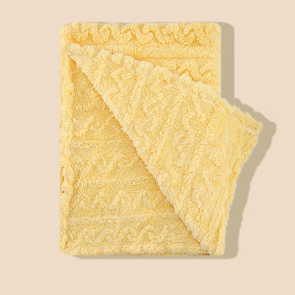 couverture bebe jaune