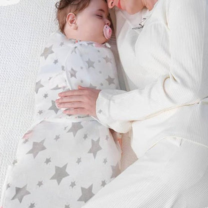 Couverture emmaillotage bébé blanche