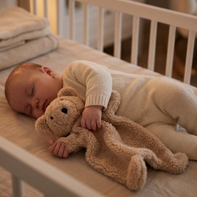 doudou bébé garçon ourson beige