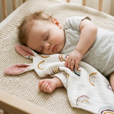 doudou bébé longues oreilles roses