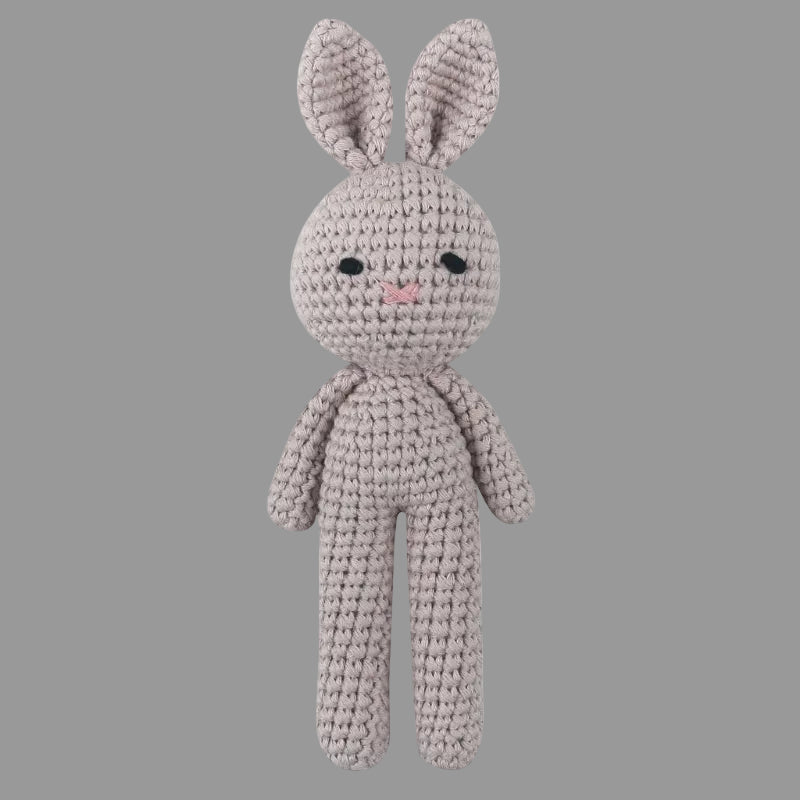 doudou lapin gris