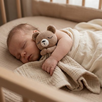 Doudou pour bébé garçon kaki