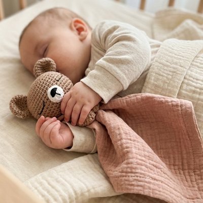 doudou pour bébé garçon ouson brique