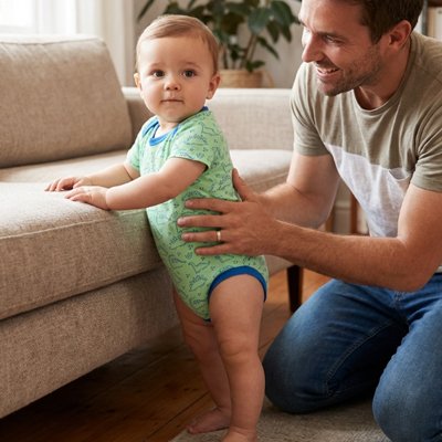 Élégant body bébé garçon vert dino