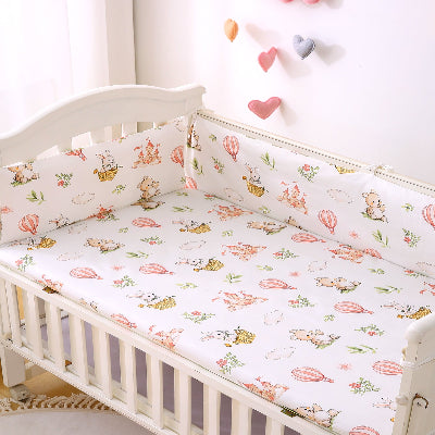 joli lit avec tour de lit pour bebe safari 