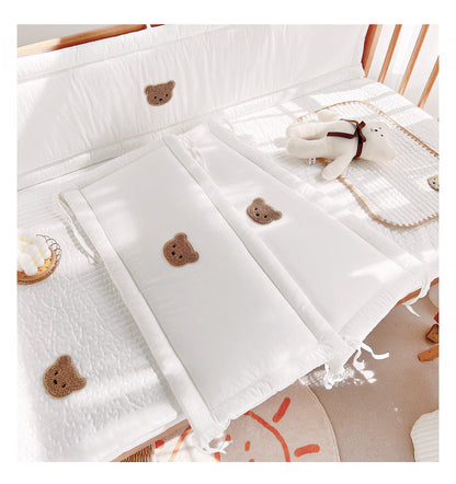 joli tour de lit respirant blanc 