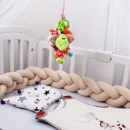 lit bebe avec tresse de lit bebe beige