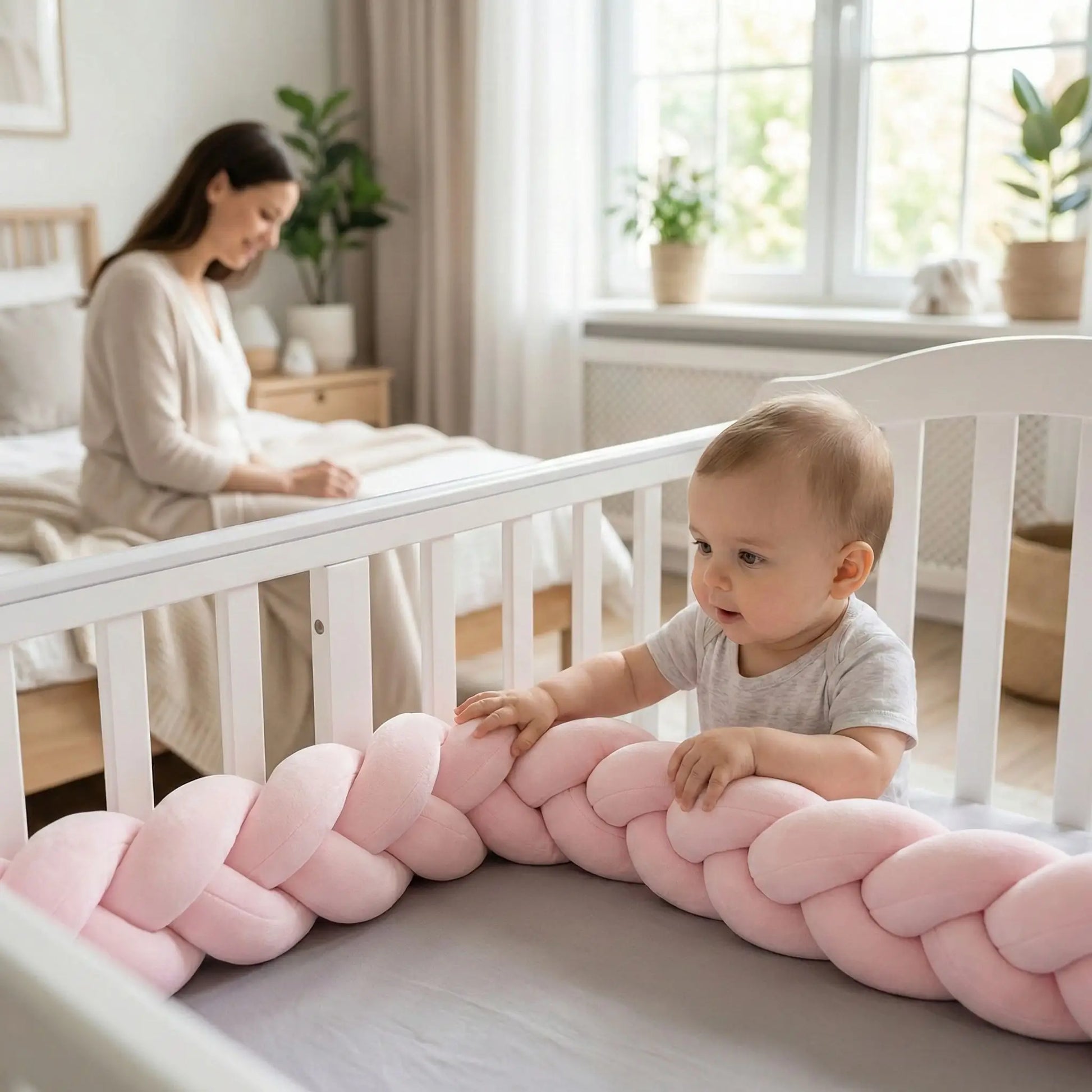 tour de lit tressé - Rose - Fée Dodo