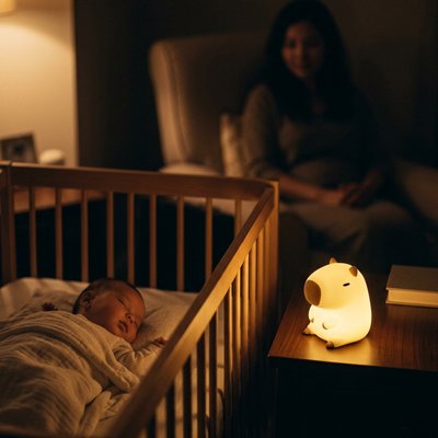 maman-regarde-bébé-endormi-avec-bebe-veilleuse-bara