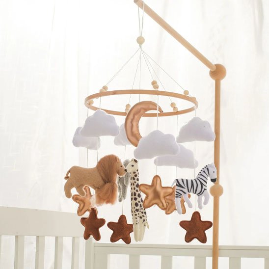 mobile bébé animaux de la savane