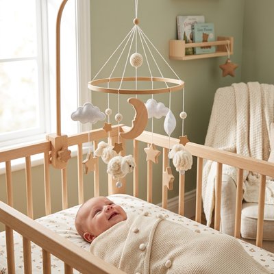 Mobile pour bébé unvers céleste