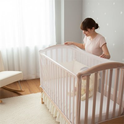 Moustiquaire lit bébé | Protection Anti - Piqûres - Fée Dodo