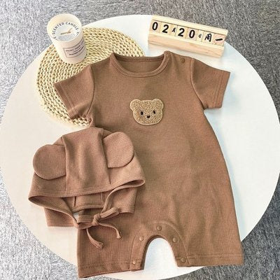 pyjama bebe garcon bonnet chocolat