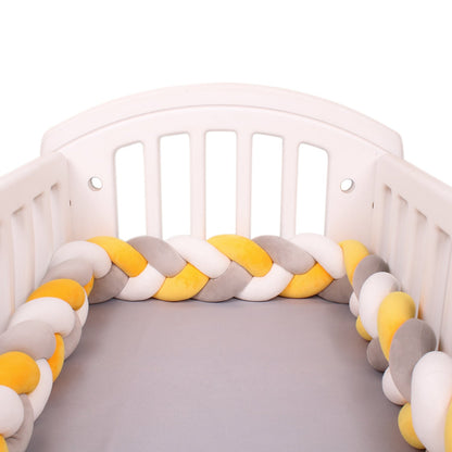 sublime tresse de lit jaune gris blanc