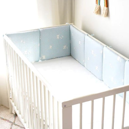 Tour de lit bébé bleu éléphant