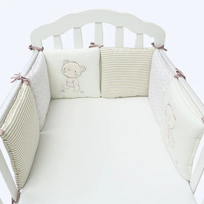 tour de lit ourson lumineux beige