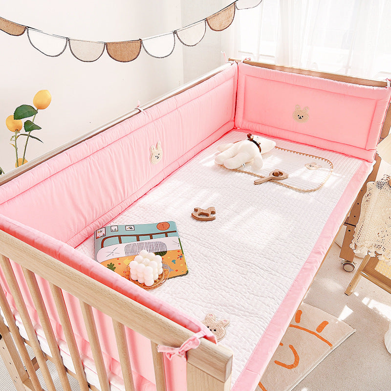 tour de lit respirant rose lapin