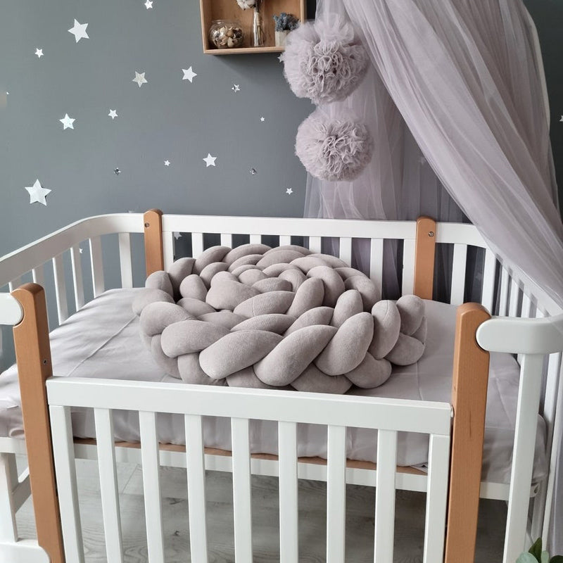 tresse de lit bebe grise chic