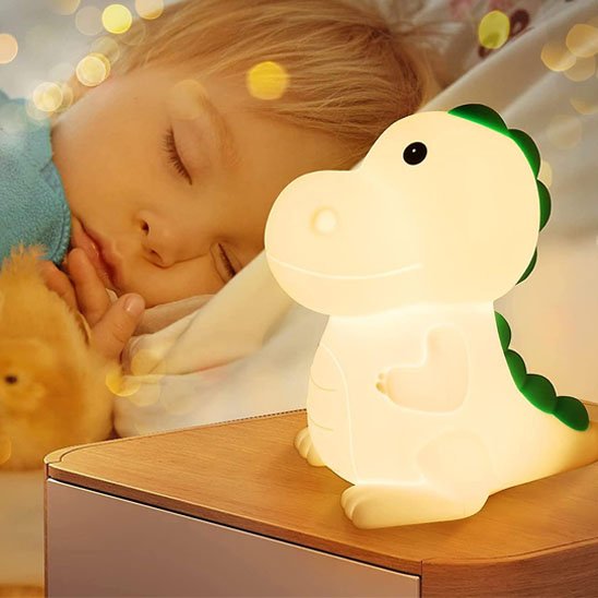 veilleuse bébé dinosaure lumière blanche